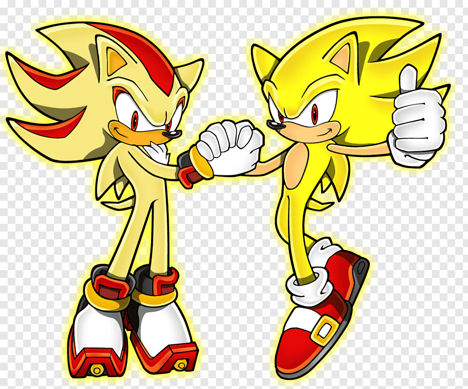 Sonic und Shadow in ihrer Superform